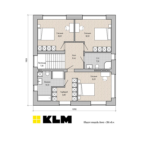Проект дома КЛМ 157